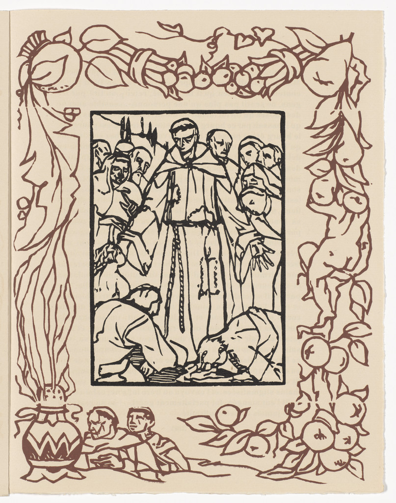 Plate (page 359) from Les Petites Fleurs de St. François (The Little Flowers of St. Francis)