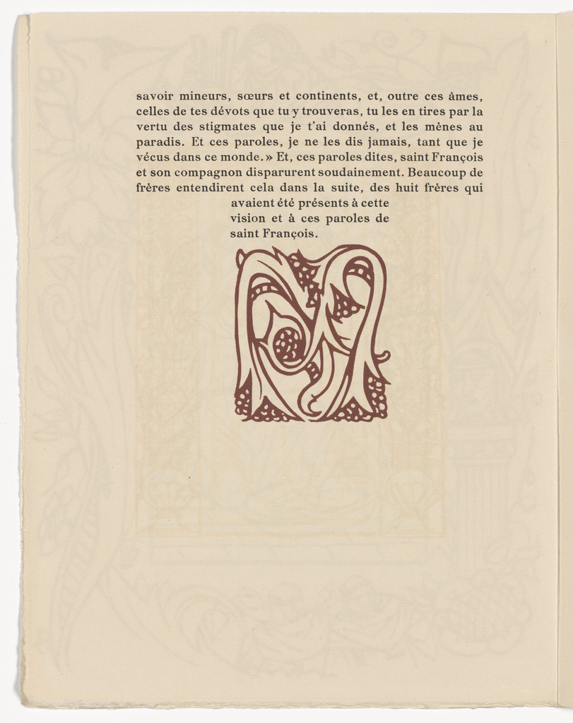 Tailpiece (page 398) from Les Petites Fleurs de St. François (The Little Flowers of St. Francis)