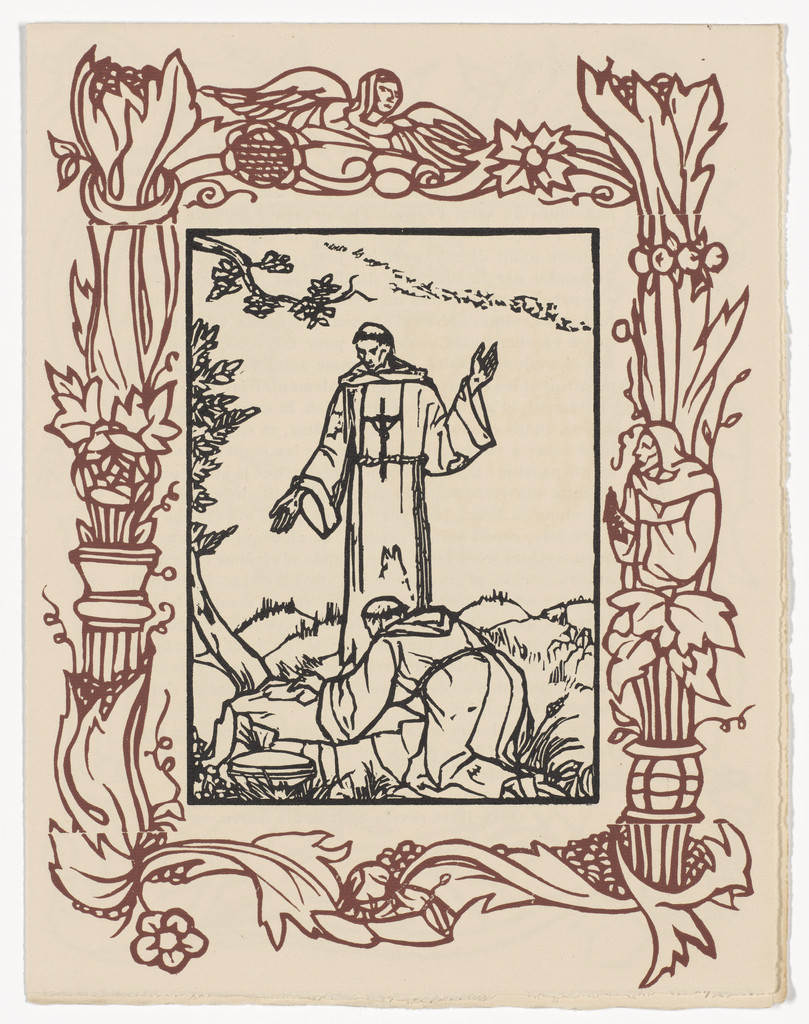Plate (page 401) from Les Petites Fleurs de St. François (The Little Flowers of St. Francis)