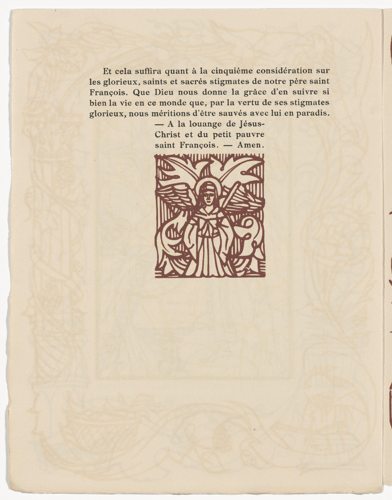 Tailpiece (page 414) from Les Petites Fleurs de St. François (The Little Flowers of St. Francis)