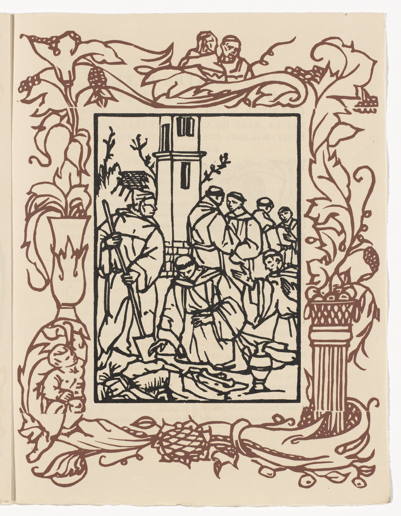 Plate (page 255) from Les Petites Fleurs de St. François (The Little Flowers of St. Francis)