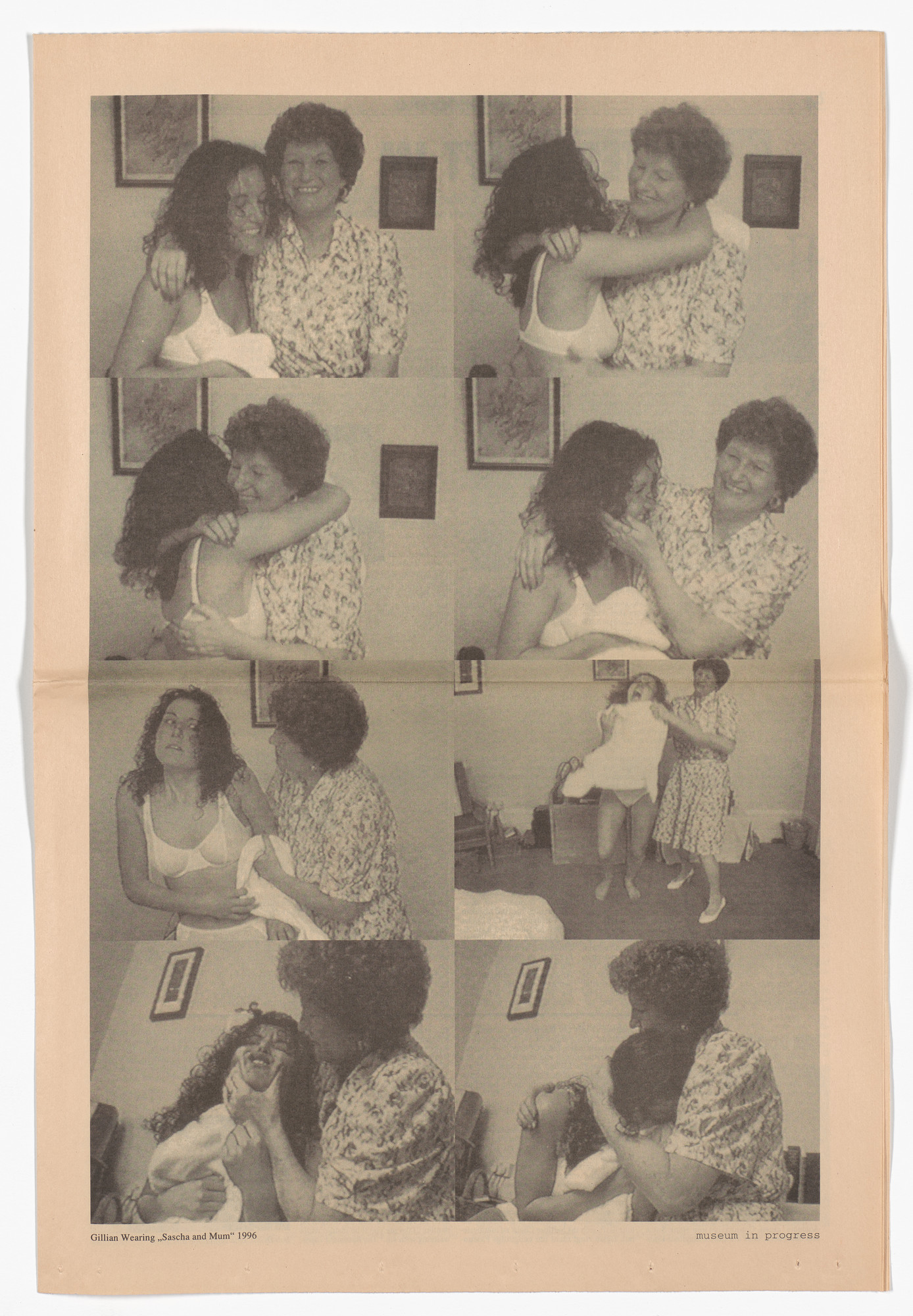 Gillian Wearing. Sascha and Mum from the Museum in Progress project Interventions: Cooperation Secession: Individual Exhibitions