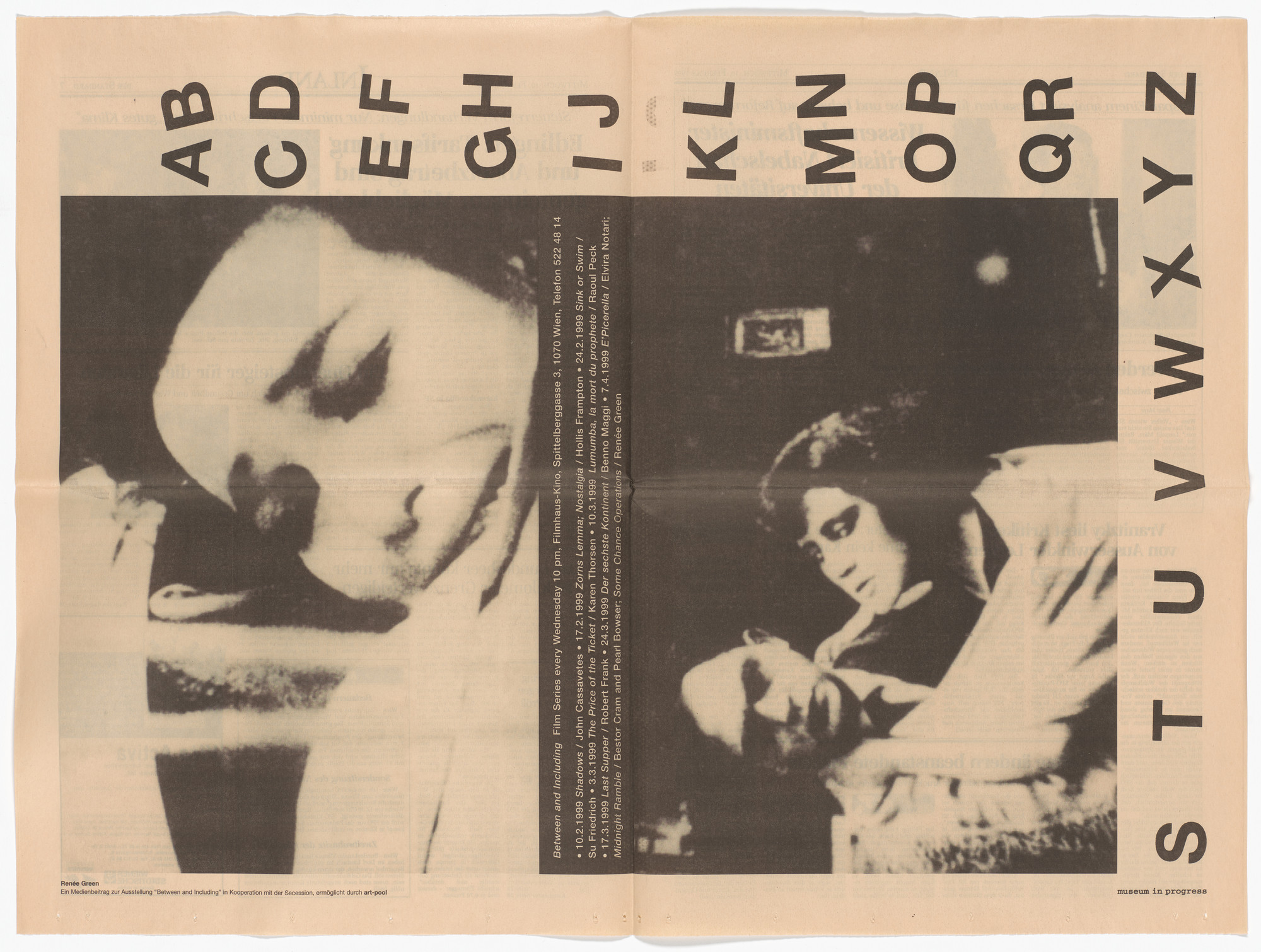Renée Green. Between and Including from the Museum in Progress project Interventions: Cooperation Secession: Individual Exhibitions