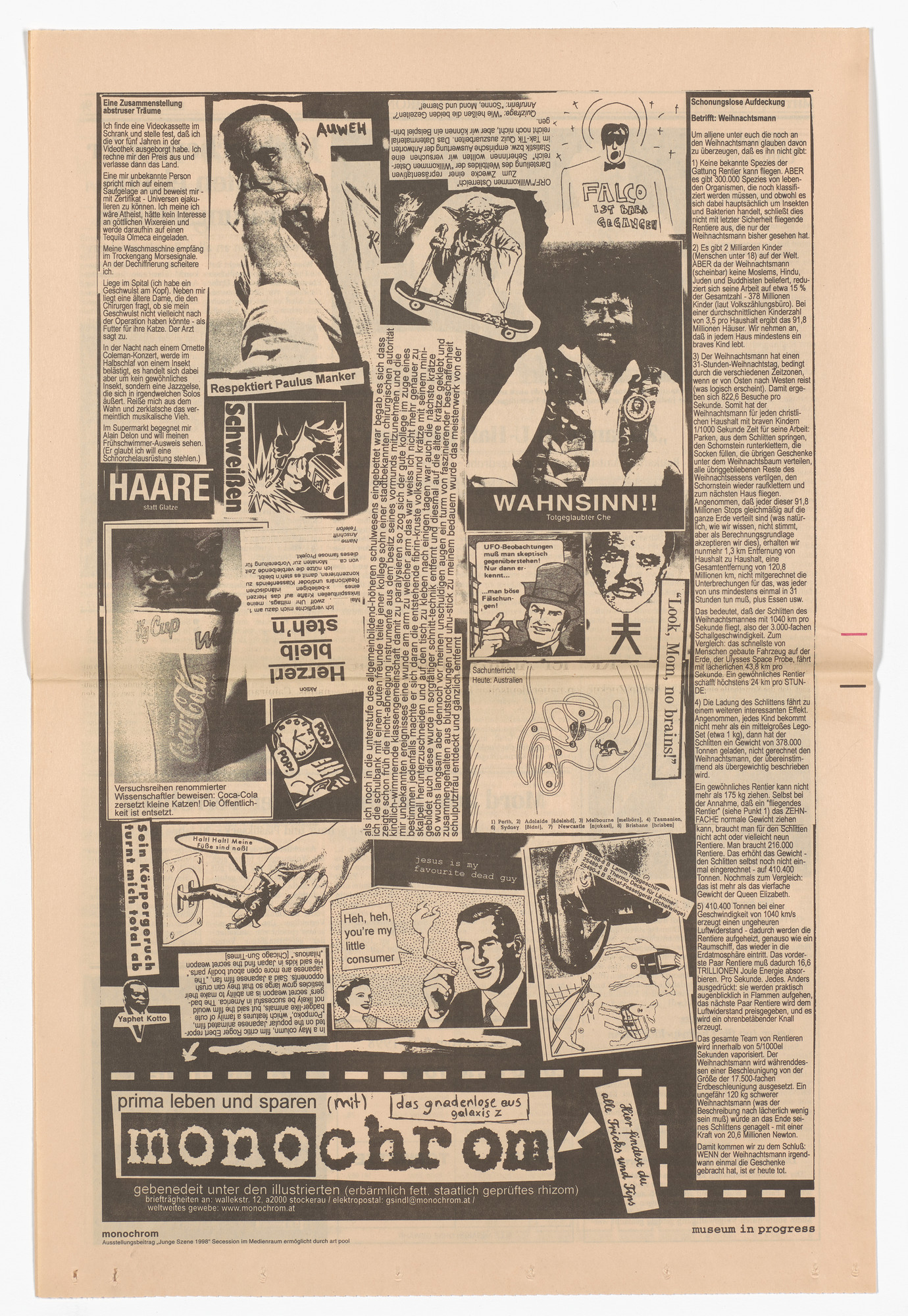 monochrom. Untitled from the Museum in Progress project Interventions: Cooperation Secession: Young Scene