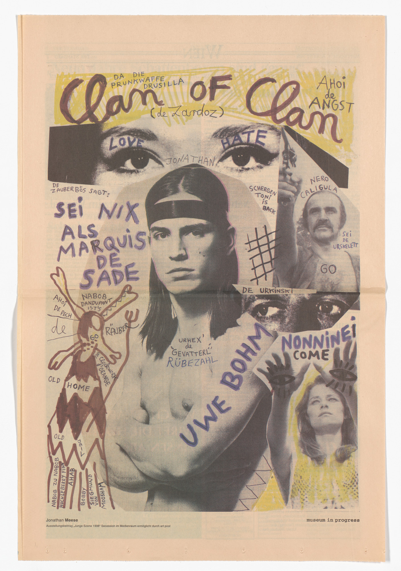 Jonathan Meese. Untitled from the Museum in Progress project Interventions: Cooperation Secession: Young Scene