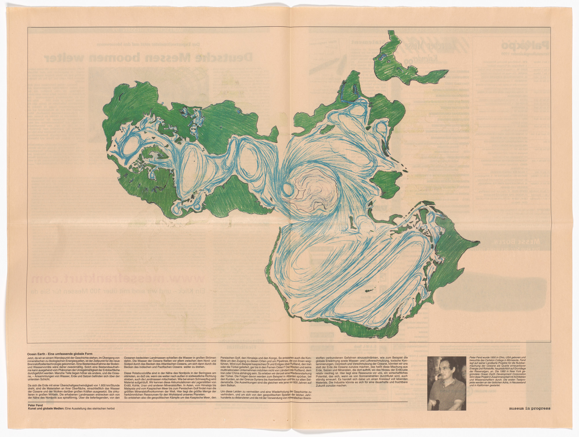 Peter Fend. Ocean Earth for the Museum in Progress project Art and Global Media