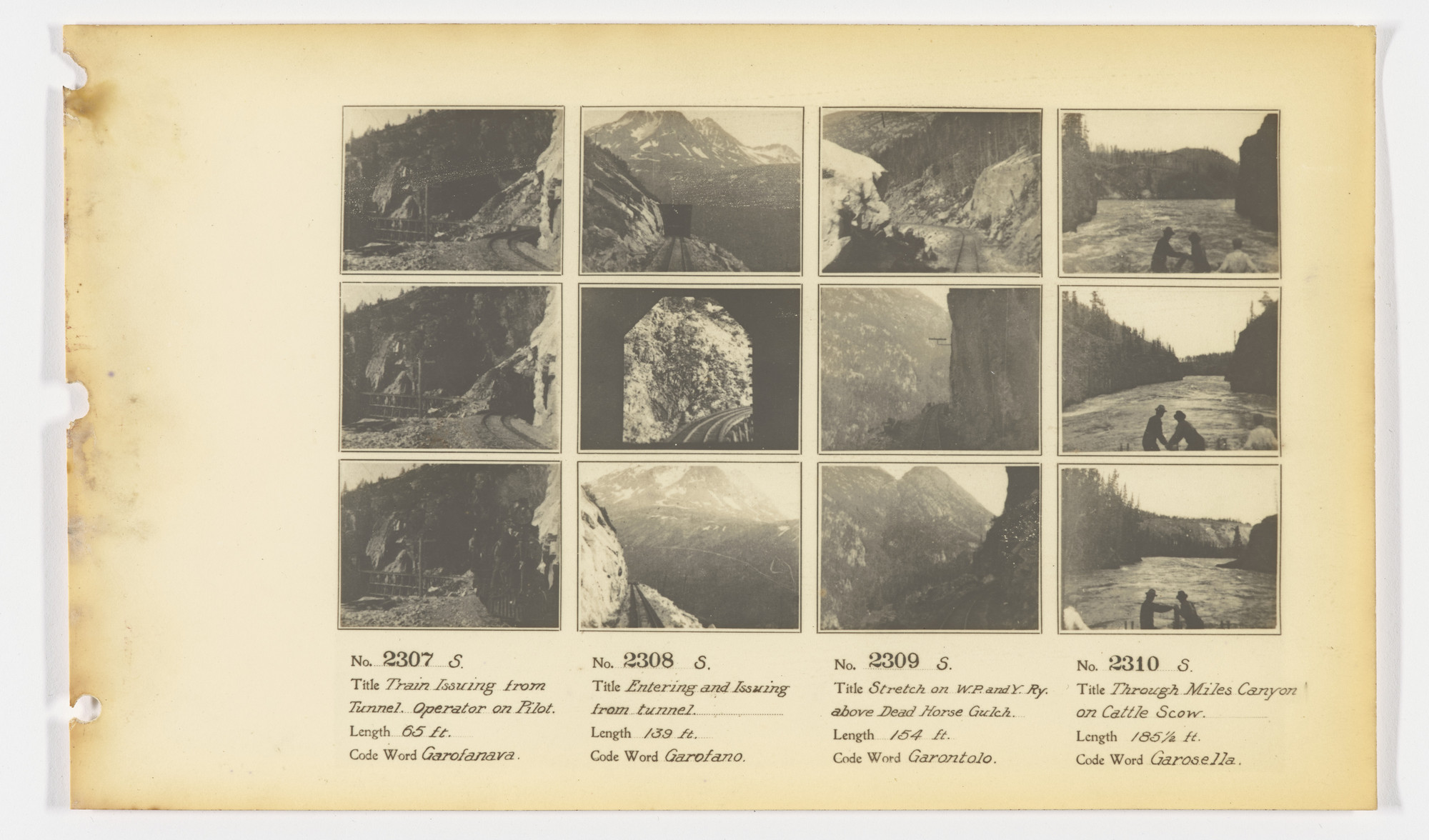 American Mutoscope and Biograph Company. 2307. (S.) Train Issuing from ...