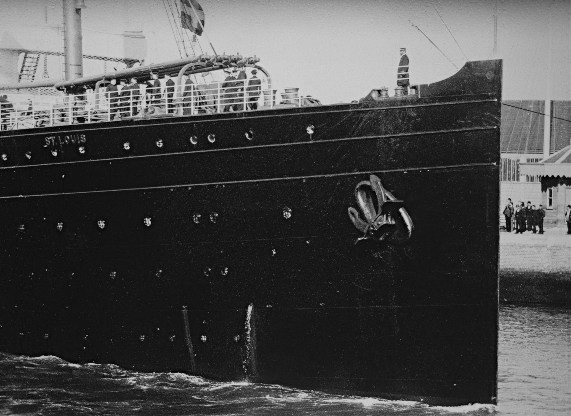 W. K.-L. Dickson. From War to Peace: First Departure of S.S. &#34;St. Louis&#34; from Southampton. 1898