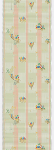 Relief printed wallpaper