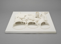 Li Hu, Huang Wenjing. UCCA Dune Art Museum, Aranya, Hebei, China (Spatial model, scale 1:50). 2015–2018
