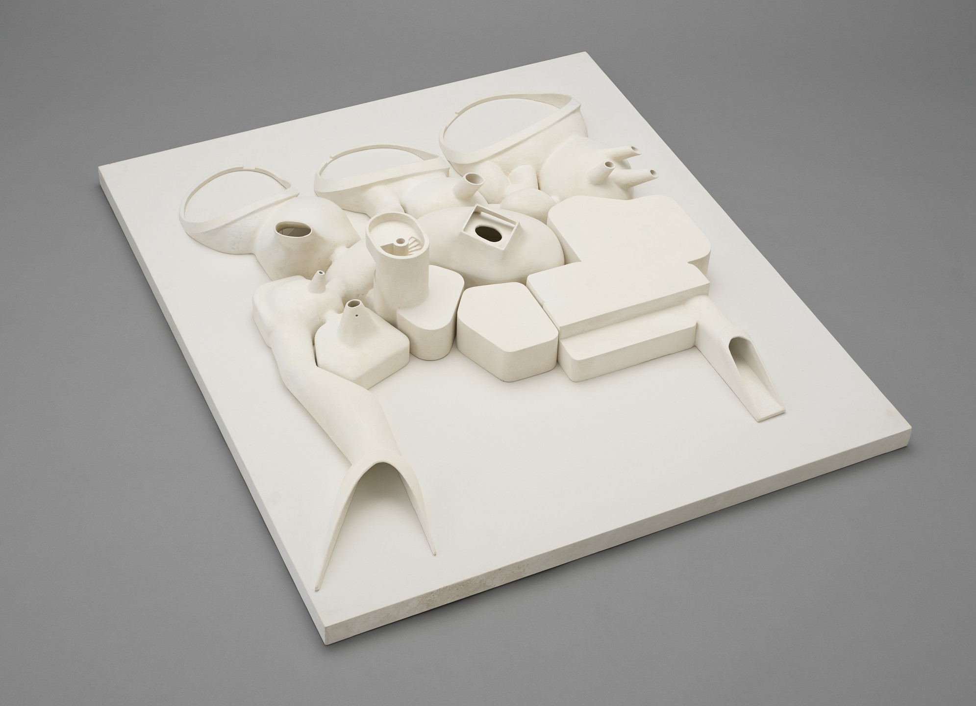 Li Hu, Huang Wenjing. UCCA Dune Art Museum, Aranya, Hebei, China (Spatial model, scale 1:50). 2015–2018