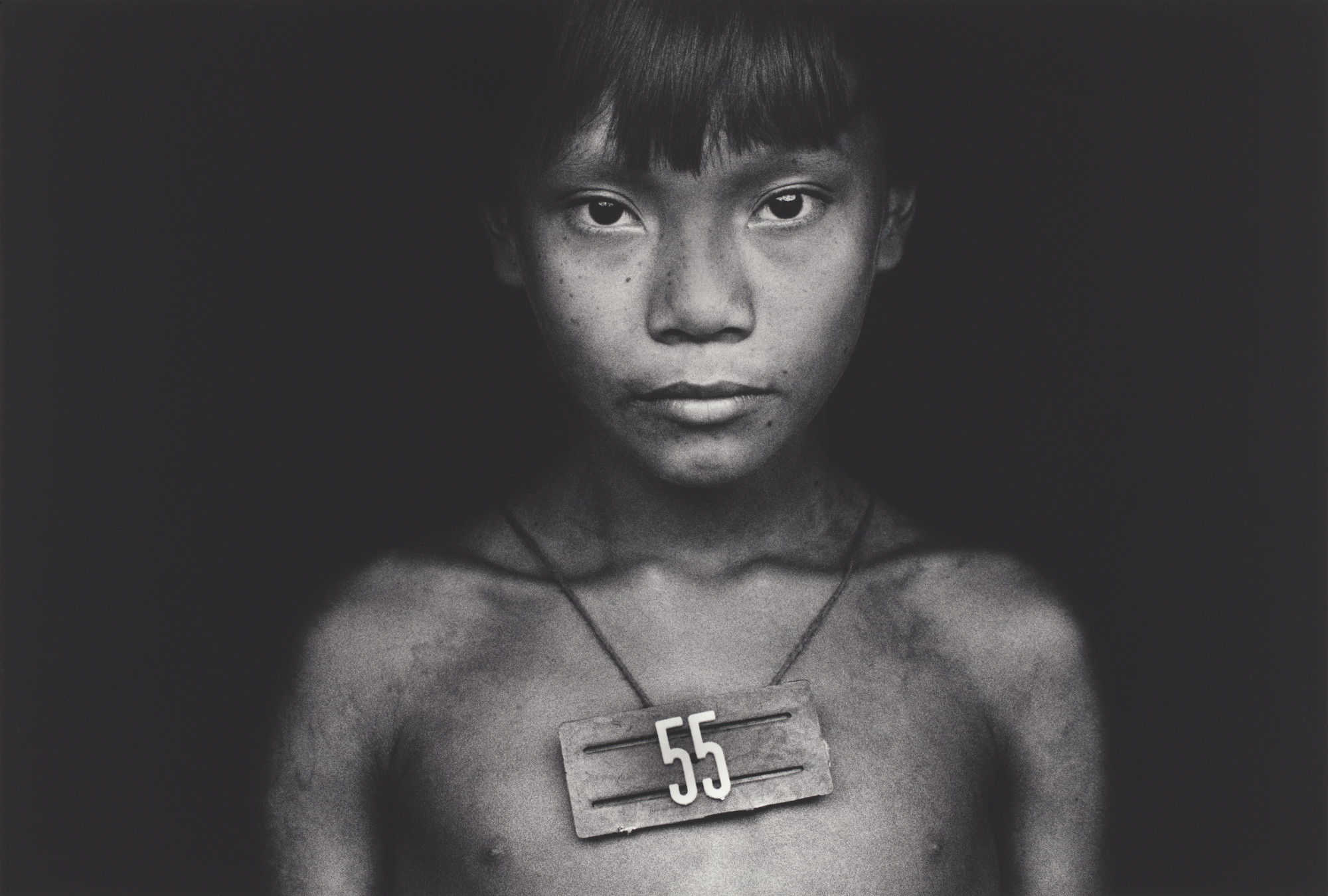 Claudia Andujar. Horizontal 1 (Village of Araçá) from the series Marcados. 1983