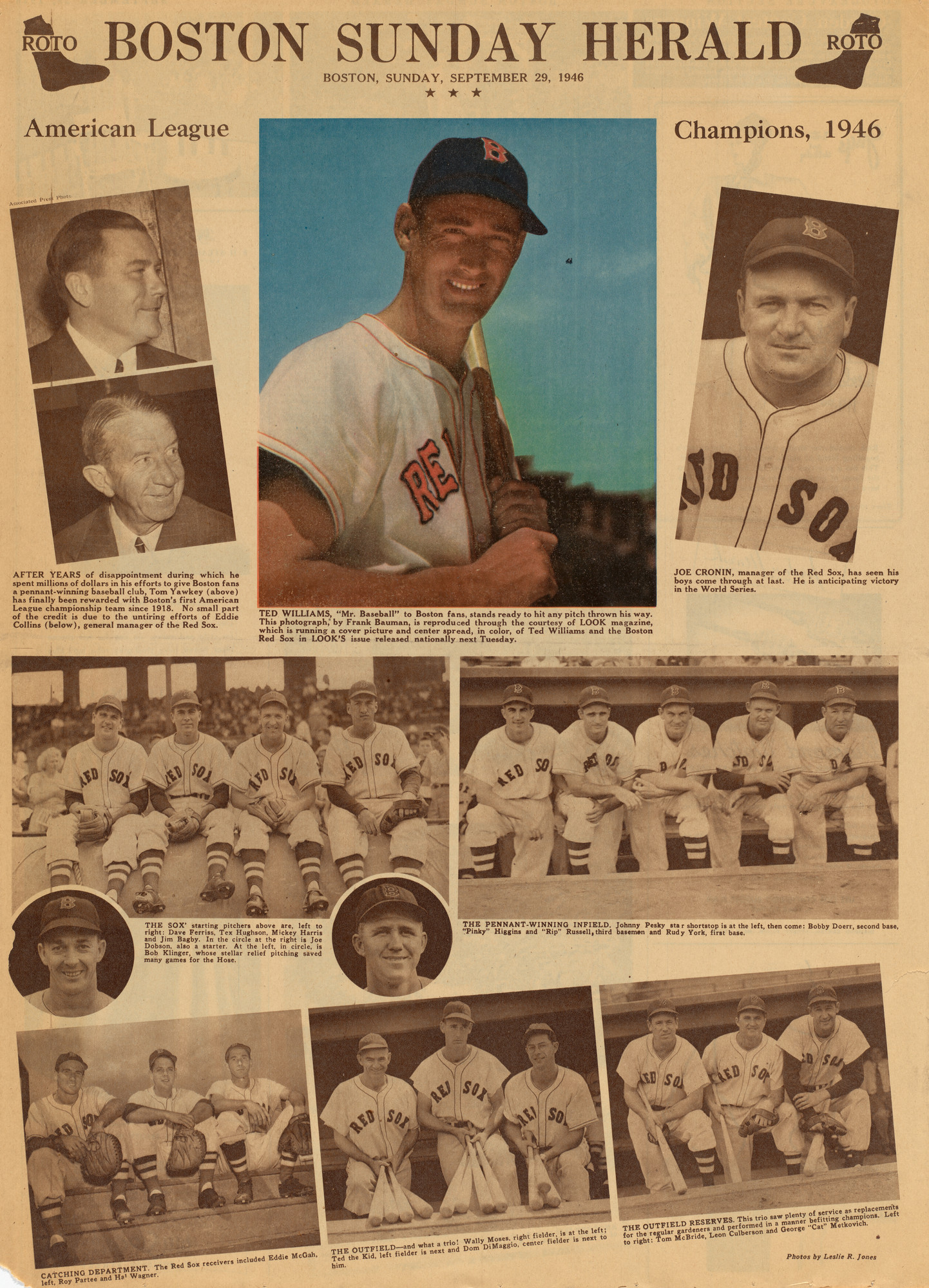 Leslie R. Jones. American League Champions