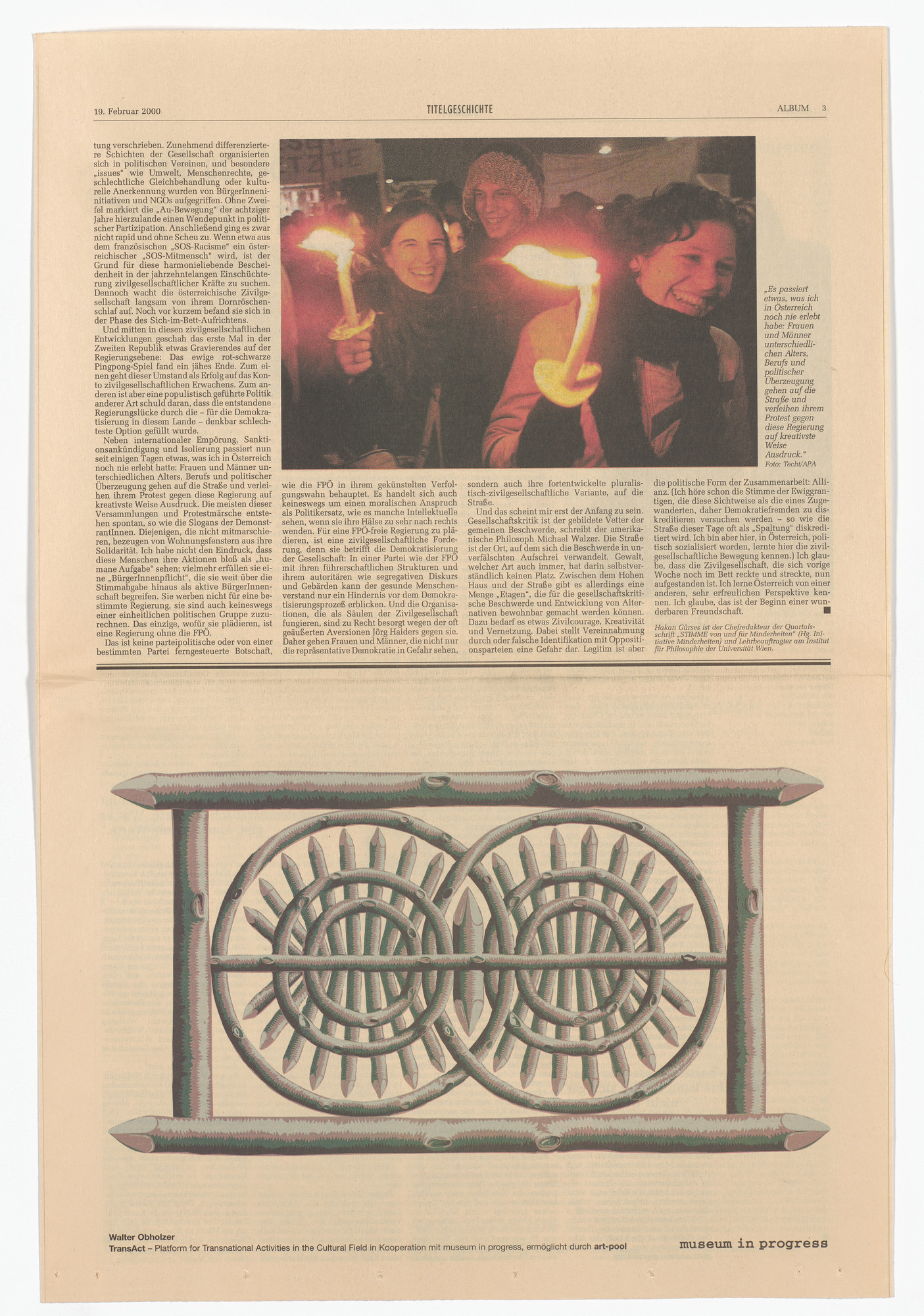 Walter Obholzer. Untitled from the Museum in Progress project TransAct: Transnational Activities in the Cultural Field
