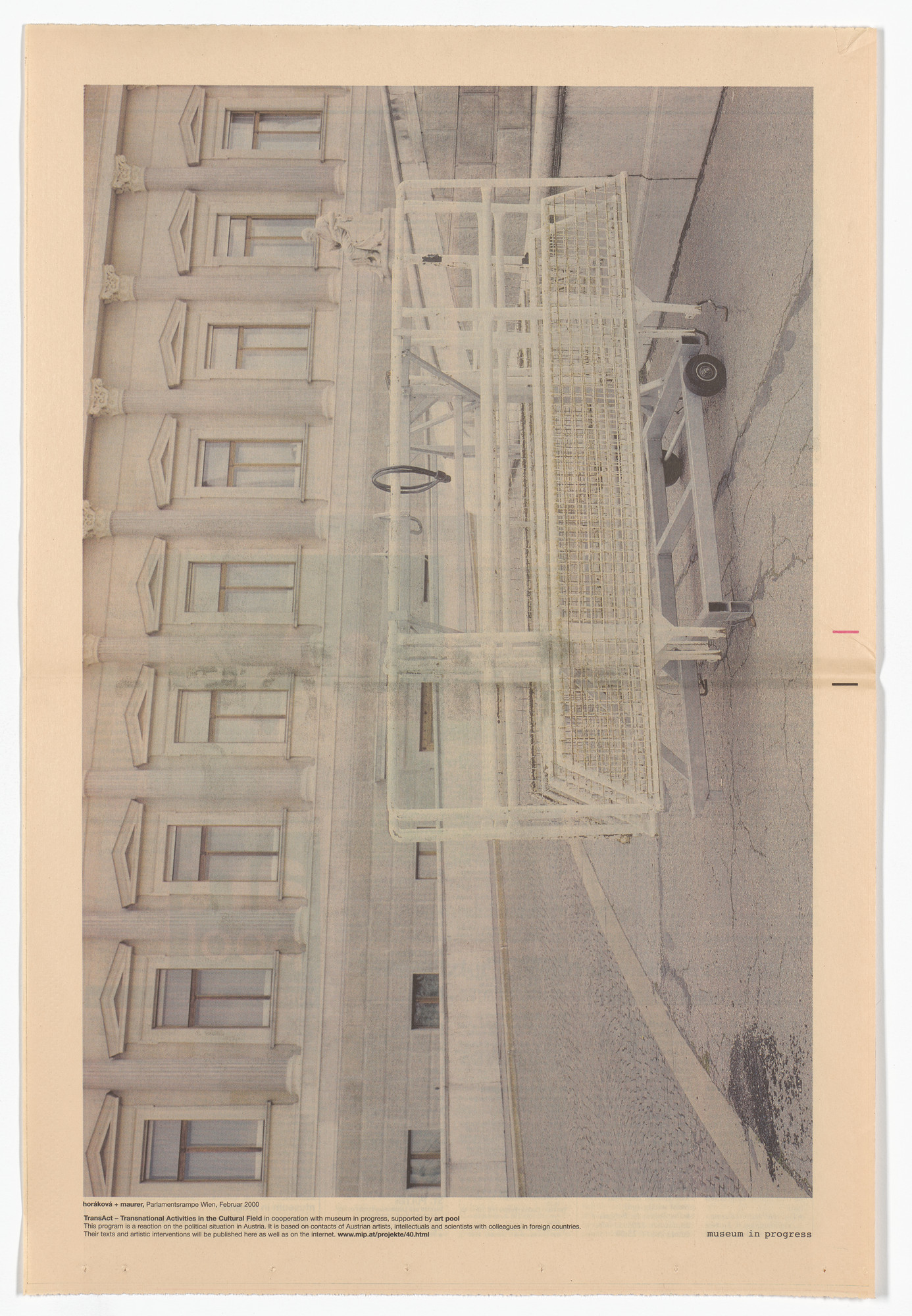 Horßkovß and Maurer. _Parlamentsramp Wien_from the Museum in Progress project TransAct: Transnational Activities in the Cultural Field