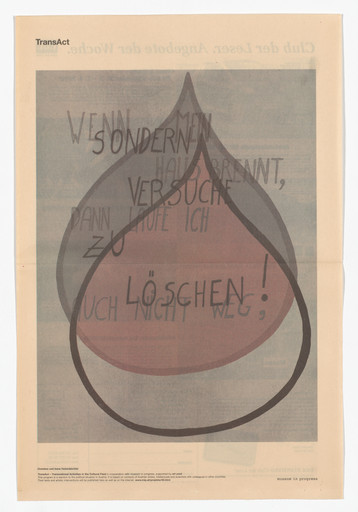 C. & I. Hohenbüchler. Untitled from the Museum in Progress project TransAct: Transnational Activities in the Cultural Field