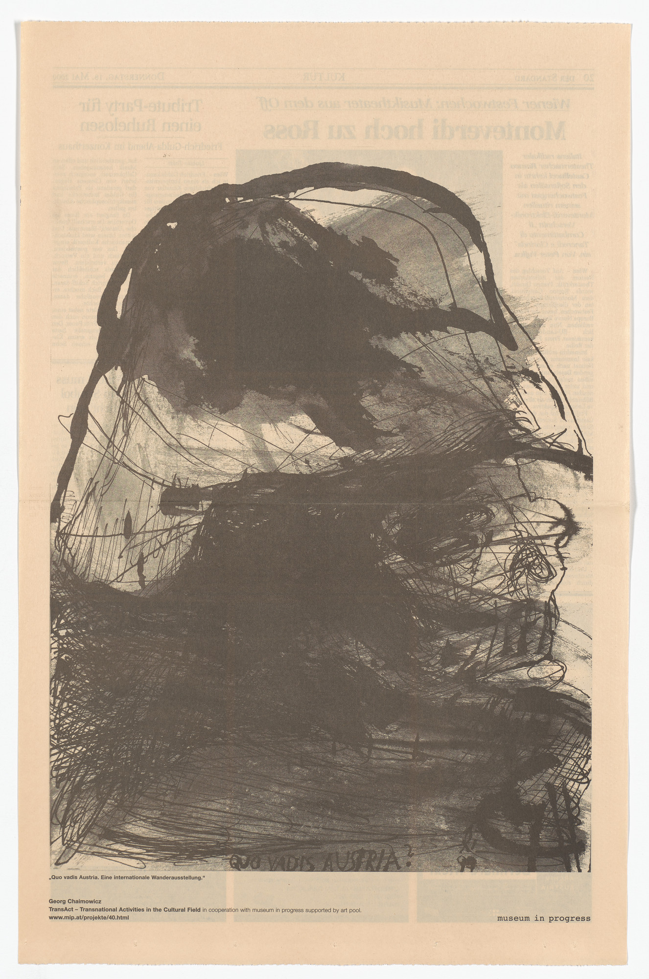 Georg Chaimowicz. Quo vadis Austria. An International Touring Exhibition from the Museum in Progress project TransAct: Transnational Activities in the Cultural Field