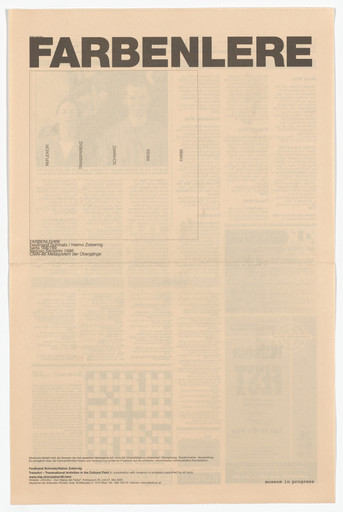 Heimo Zobernig. Untitled from the Museum in Progress project TransAct: Transnational Activities in the Cultural Field