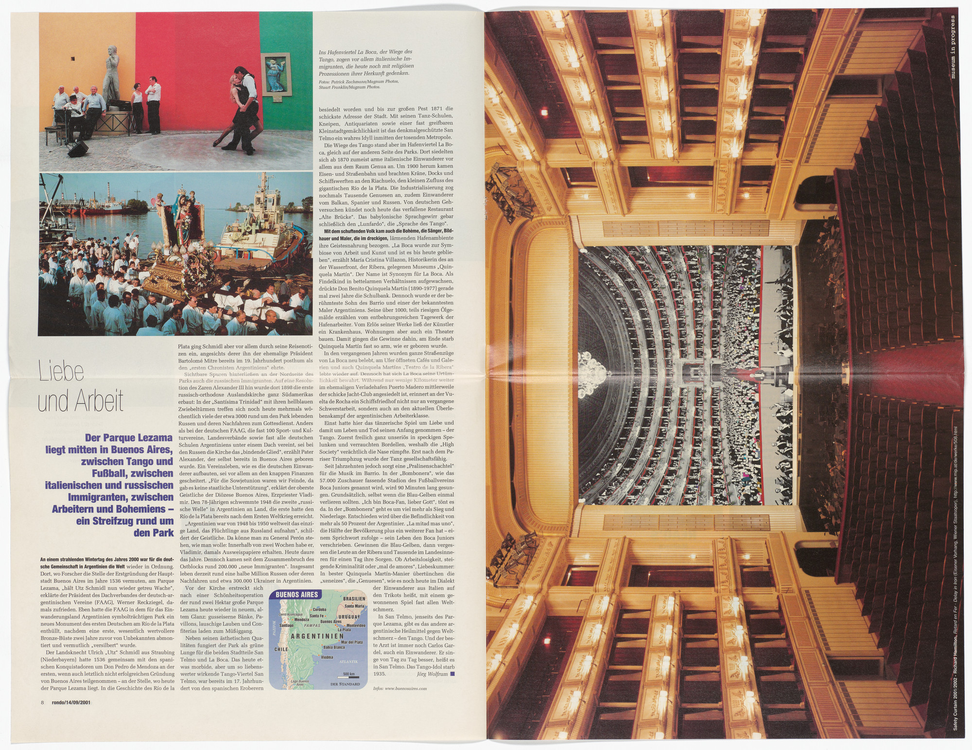 Richard Hamilton. Delay in Iron (Retard en fer) from the Museum in Progress project Safety Curtain