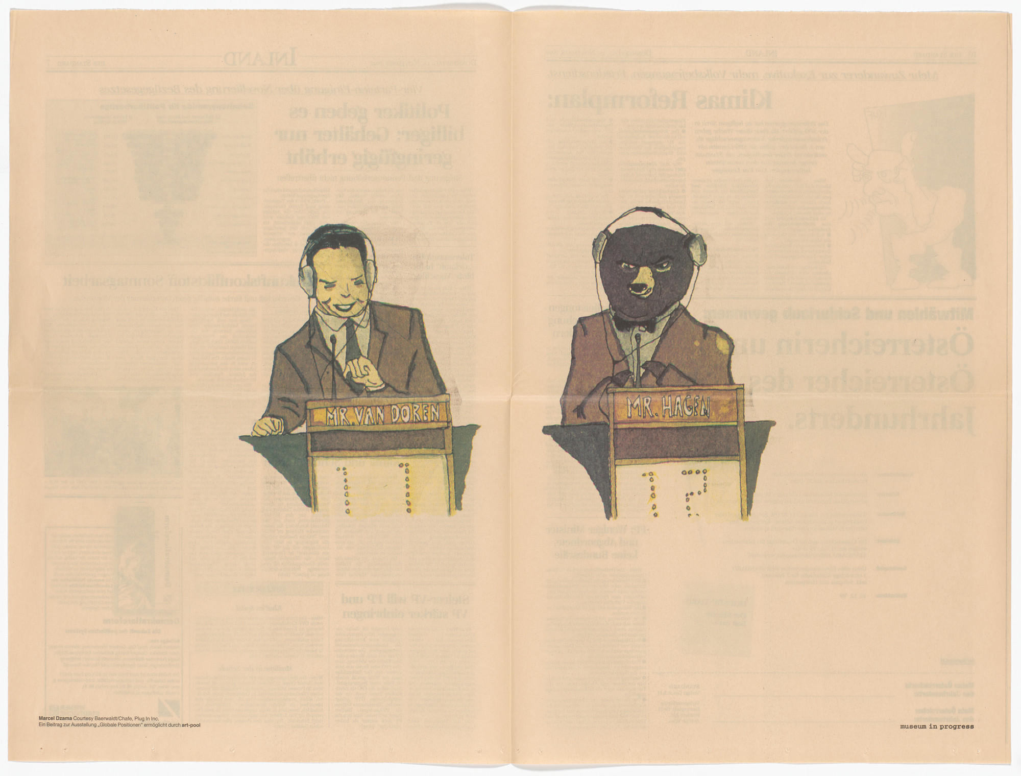 Marcel Dzama. Untitled from the Museum in Progress project Global Positions