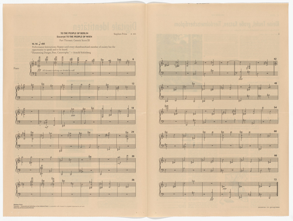 Untitled from the Museum in Progress project TransAct: Transnational Activities in the Cultural Field