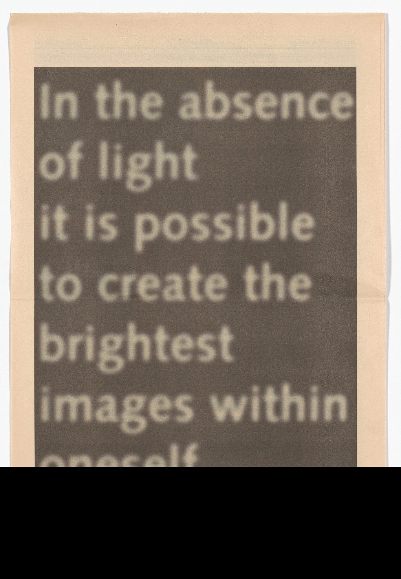 Ann Veronica Janssens. Untitled from the Museum in Progress project TransAct: Transnational Activities in the Cultural Field
