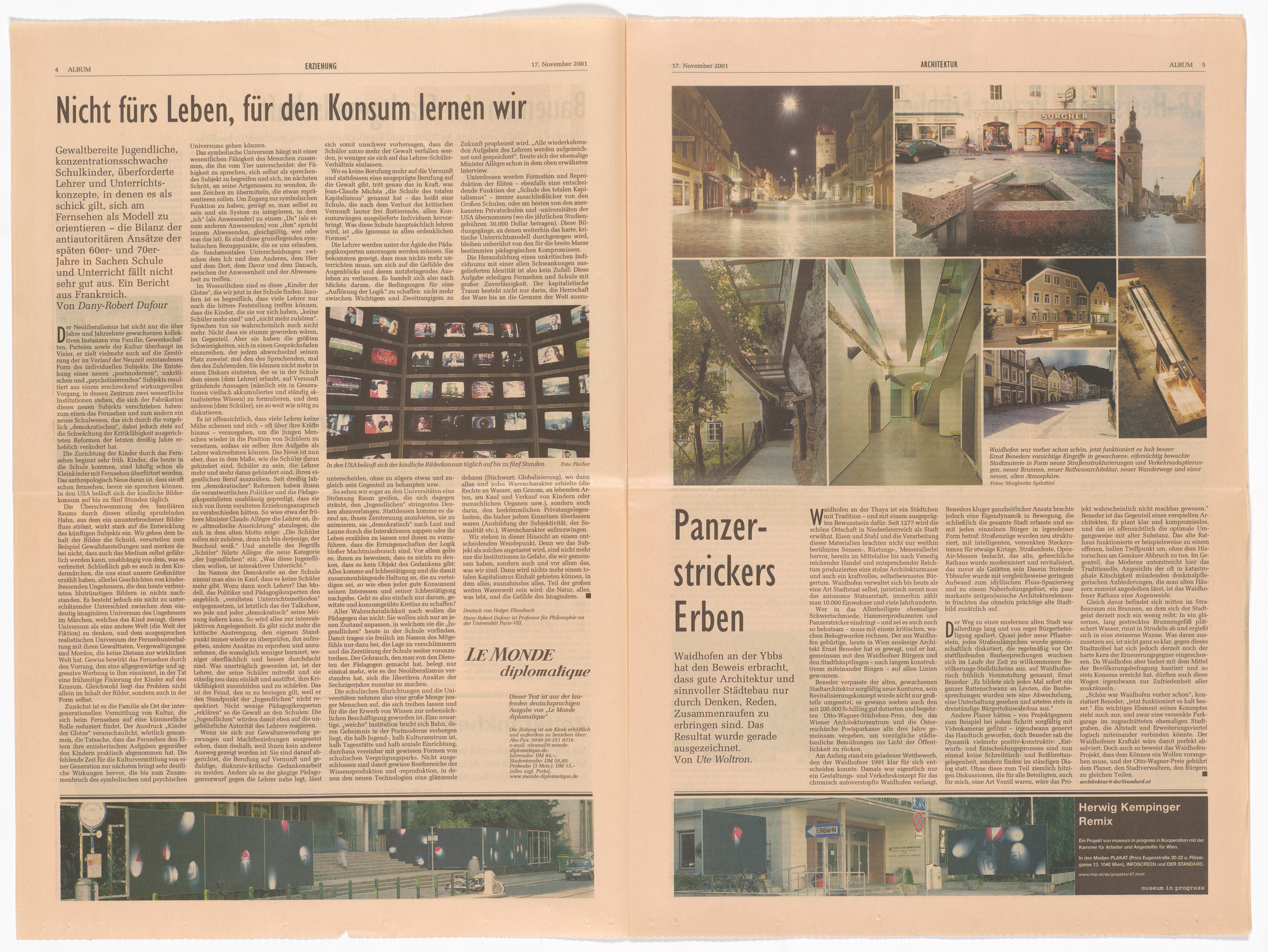 Herwig Kempinger. Remix from the Museum in Progress project Worlds of Work