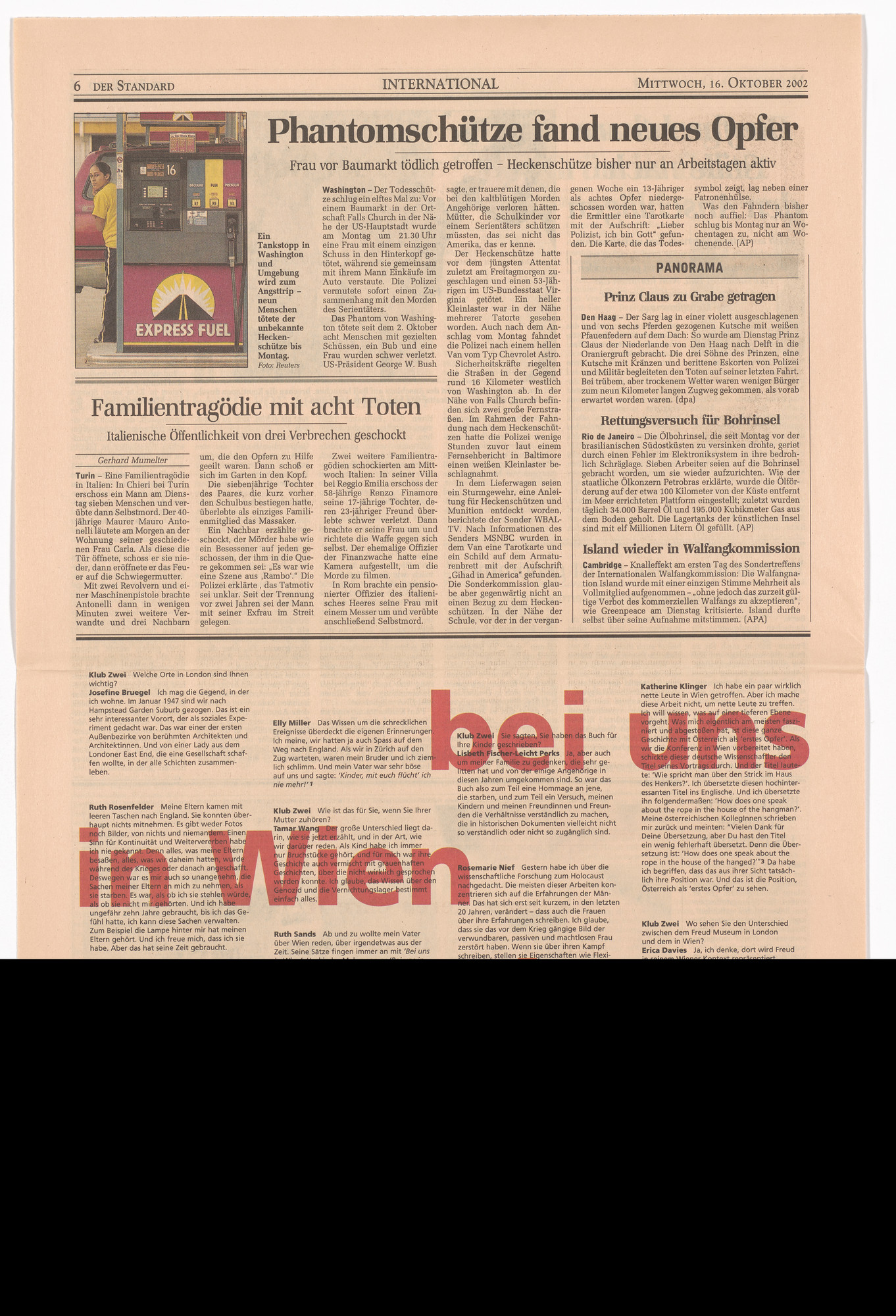 Klub Zwei. At home in Vienna (Bei uns in Wien) from the Museum in Progress project TransAct 2 - Linguistic Fields