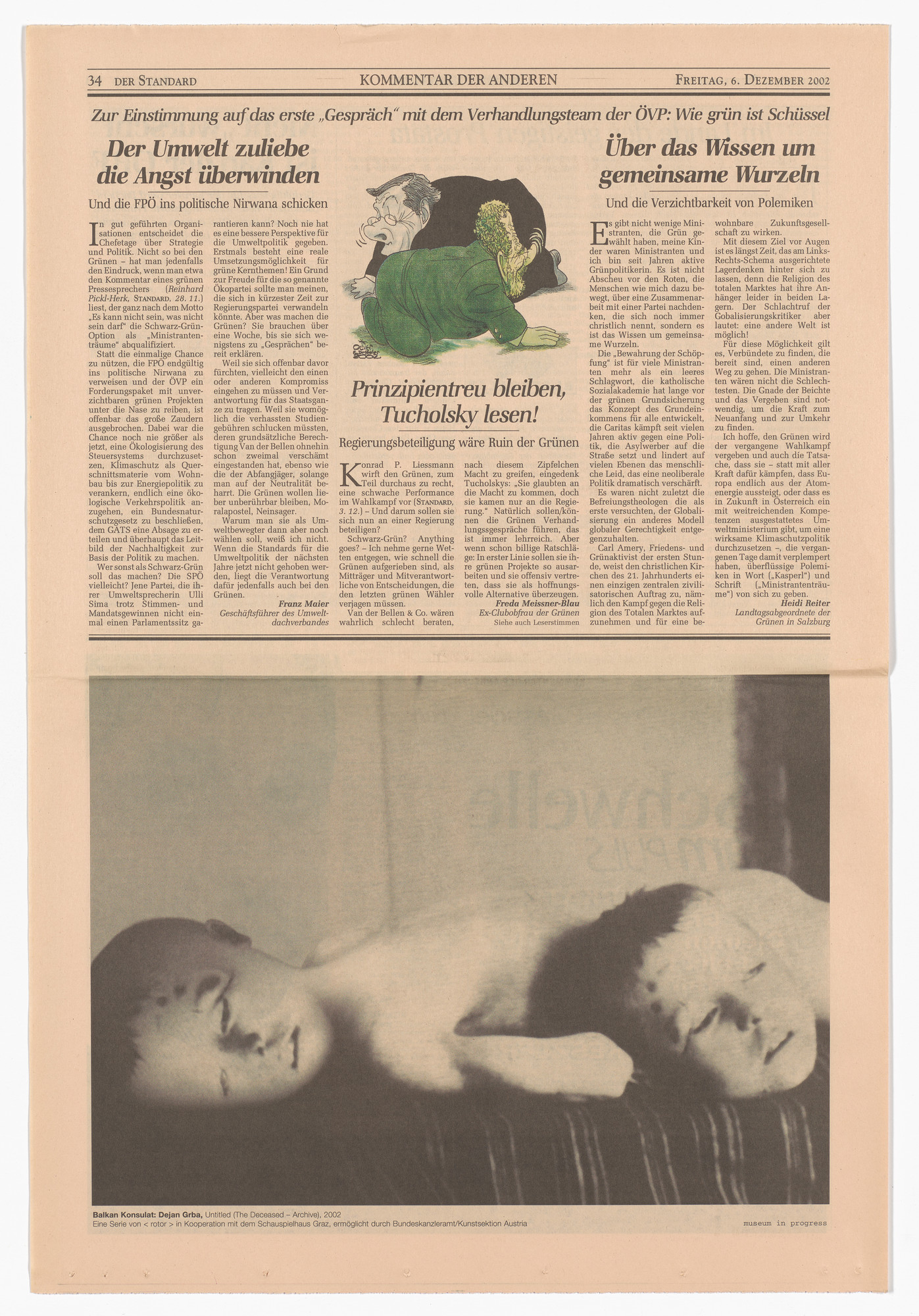 Dejan Grba. Untitled (The Deceased - Archive) from the Museum in Progress project Balkan Consulate