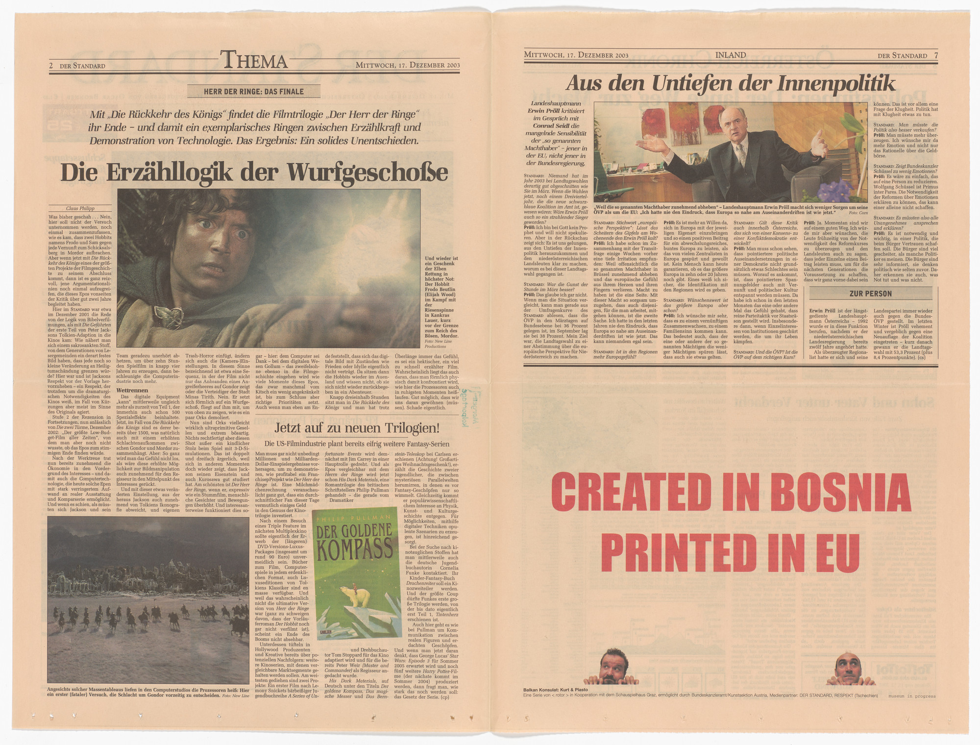 Kurt & Plasto. Created in Bosnia. Printed in EU from the Museum in Progress project Balkan Consulate