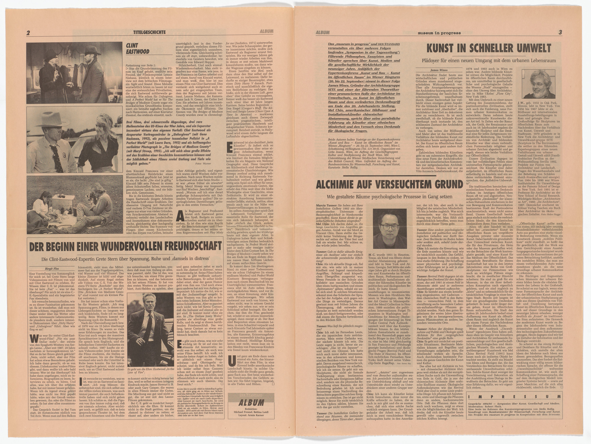 James Wines, Mel Chin. Untitled for the Museum in Progress project Symposia: Art, Society and Media