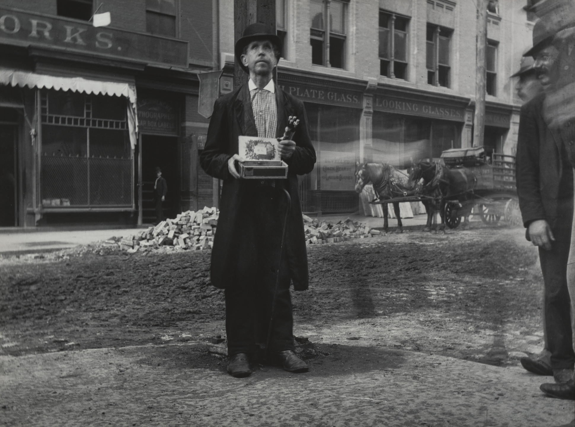 Jacob August Riis. Blind Beggar. 1888
