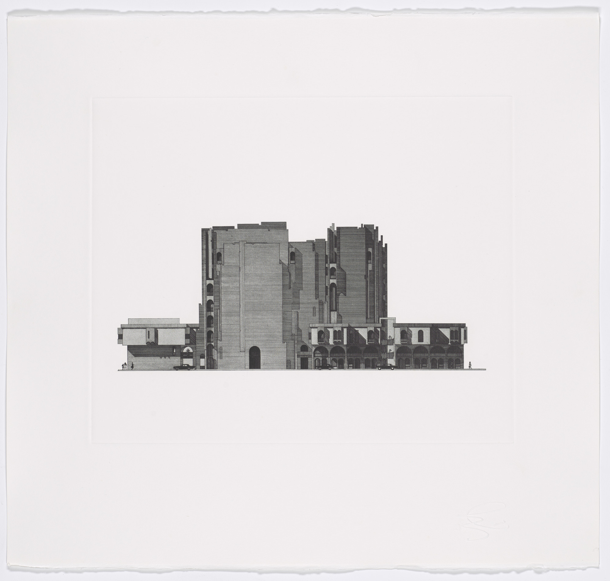 Rifat Chadirji. Waqaf Building, Baghdad, Iraq