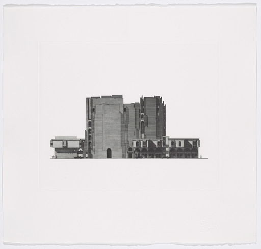Rifat Chadirji. Waqaf Building, Baghdad, Iraq