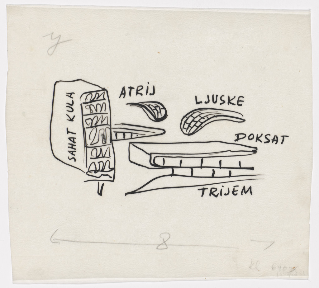 National Assembly of Bosnia and Herzegovina, Sarajevo, phase 1, (Sketch of the Assembly’s elements)