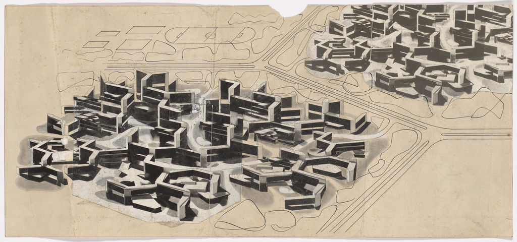 Beehive – The Multistory Residential Amphitheatre, project (Schematic perspective)