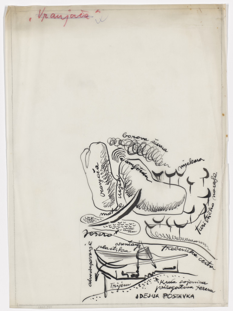 Touristic Settlement of Vranjača project, Sarajevo, Bosnia and Herzegovina (Conceptual drawing)