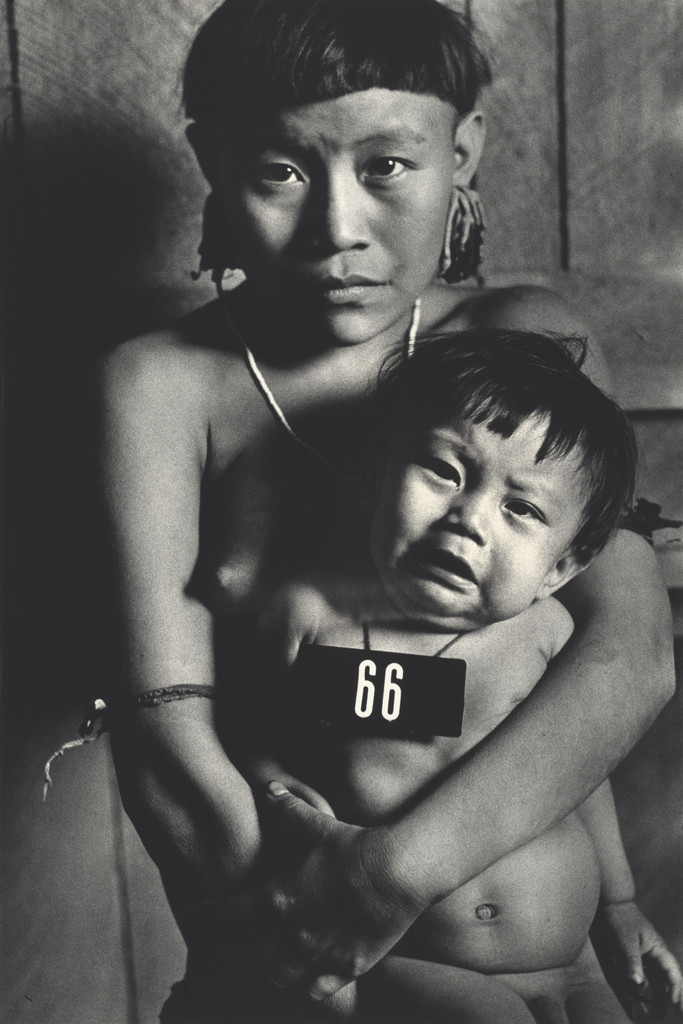 Vertical 7 (Villages of Surucucus 1983;  Ajarani 1981-83) from the series Marcados