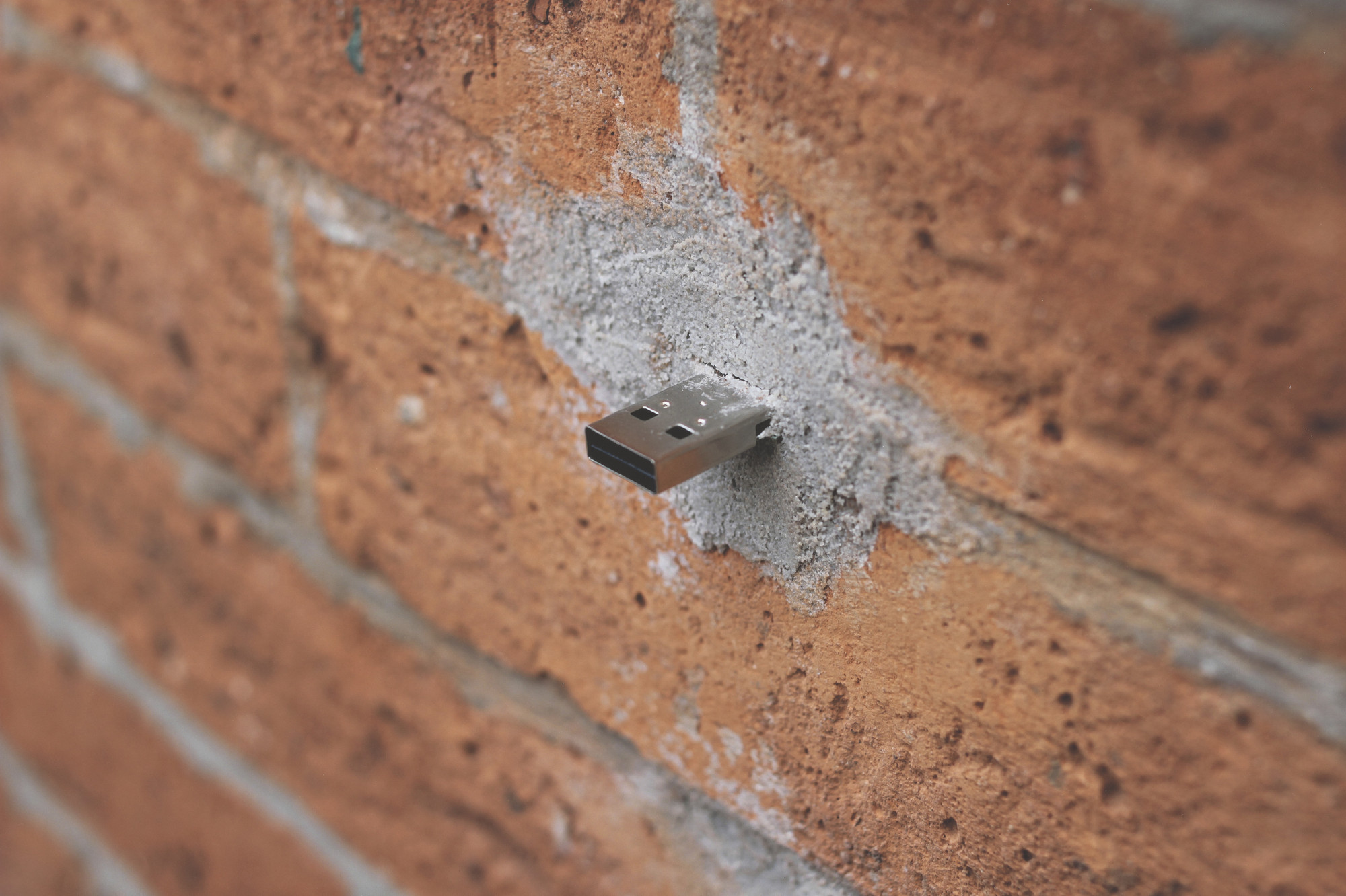 Aram Bartholl. Dead Drops, NYC Resistor, Brooklyn, New York, United States. 2010