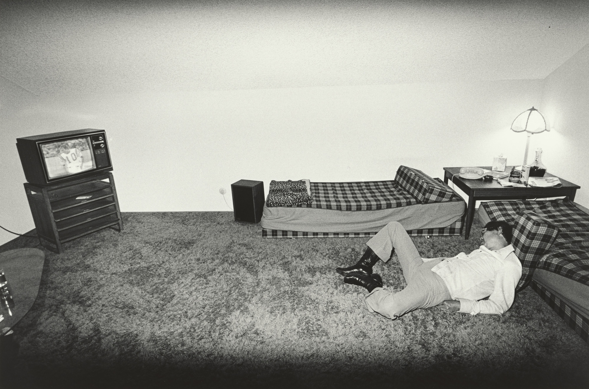 Michael Jang. Uncle Monroe Asleep during Football Game. 1973