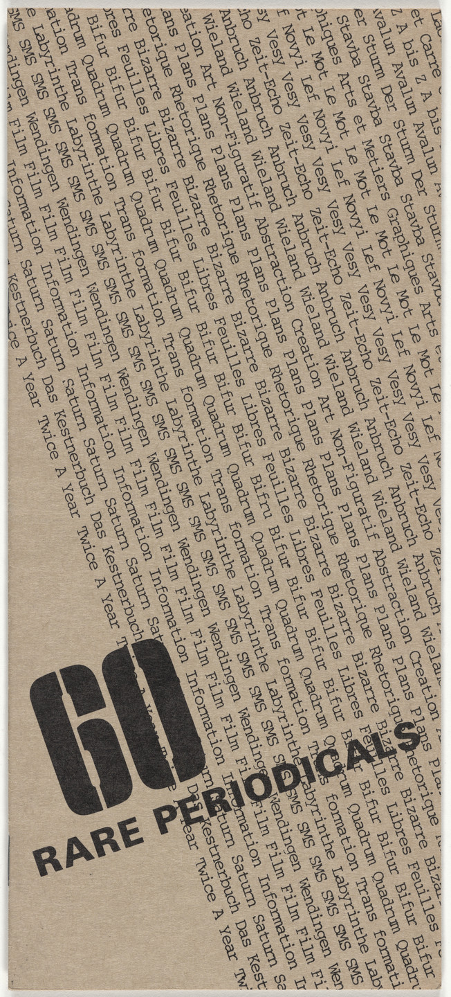 Elaine Lustig Cohen. Booklists for Ex Libris. 1979–1983