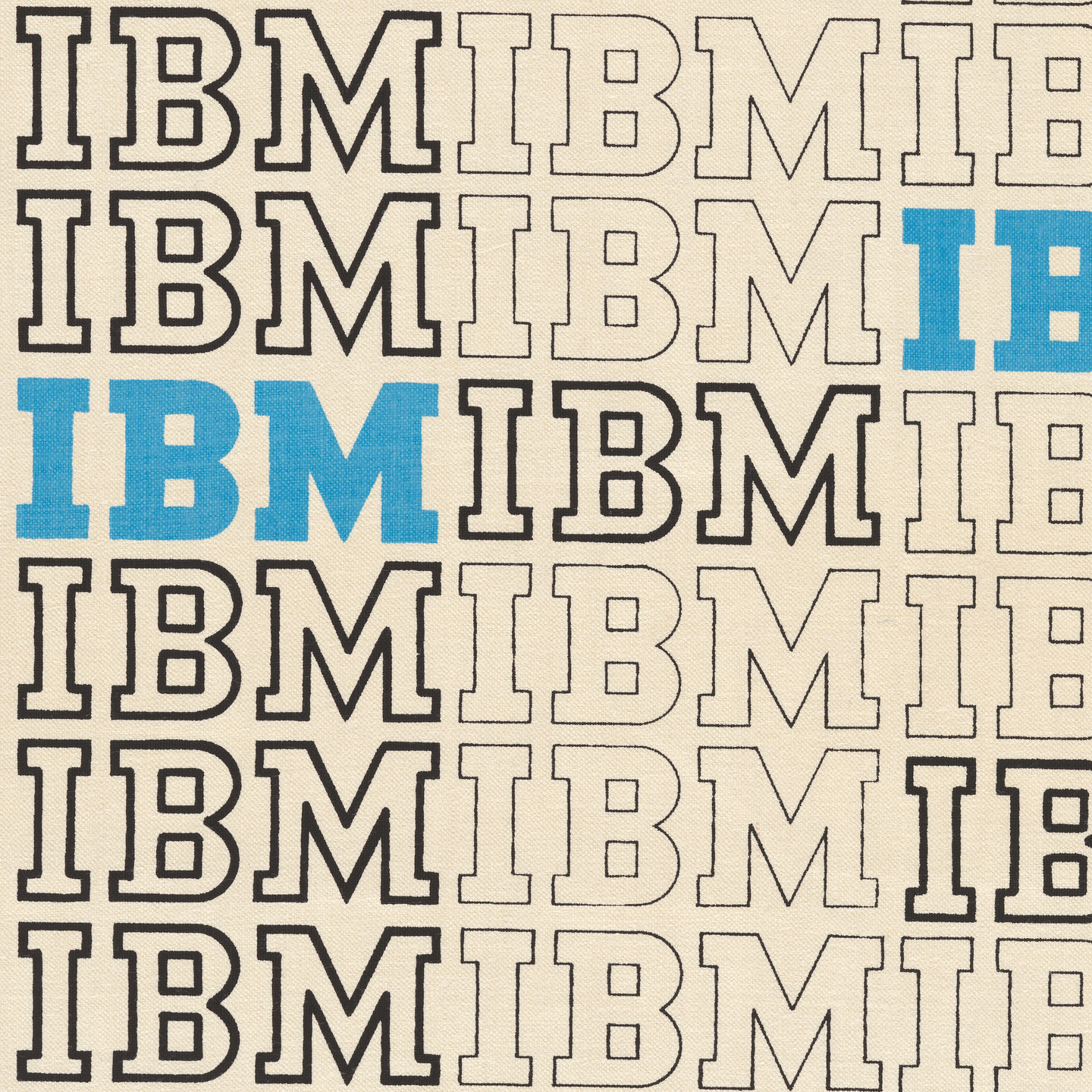 Angelo Testa, Paul Rand. IBM (Furnishing fabric). late 1950s
