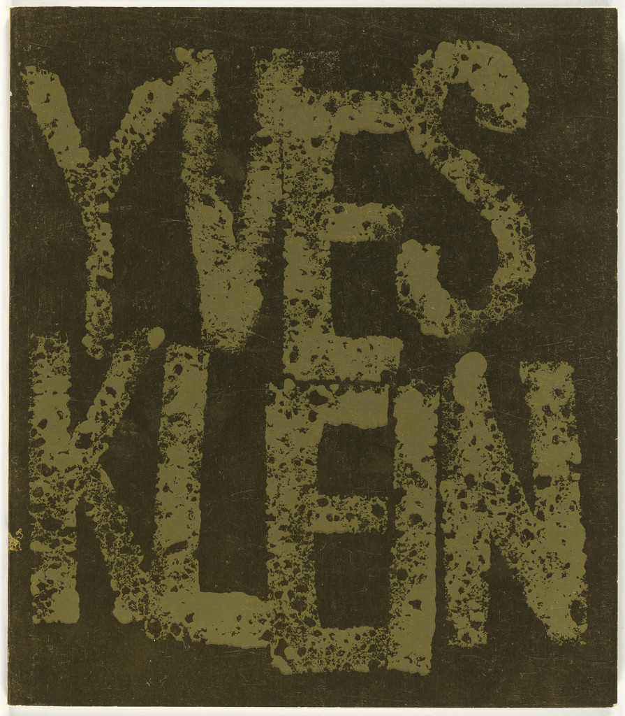 Catalog for the exhibition "Yves Klein" at the Jewish Museum
