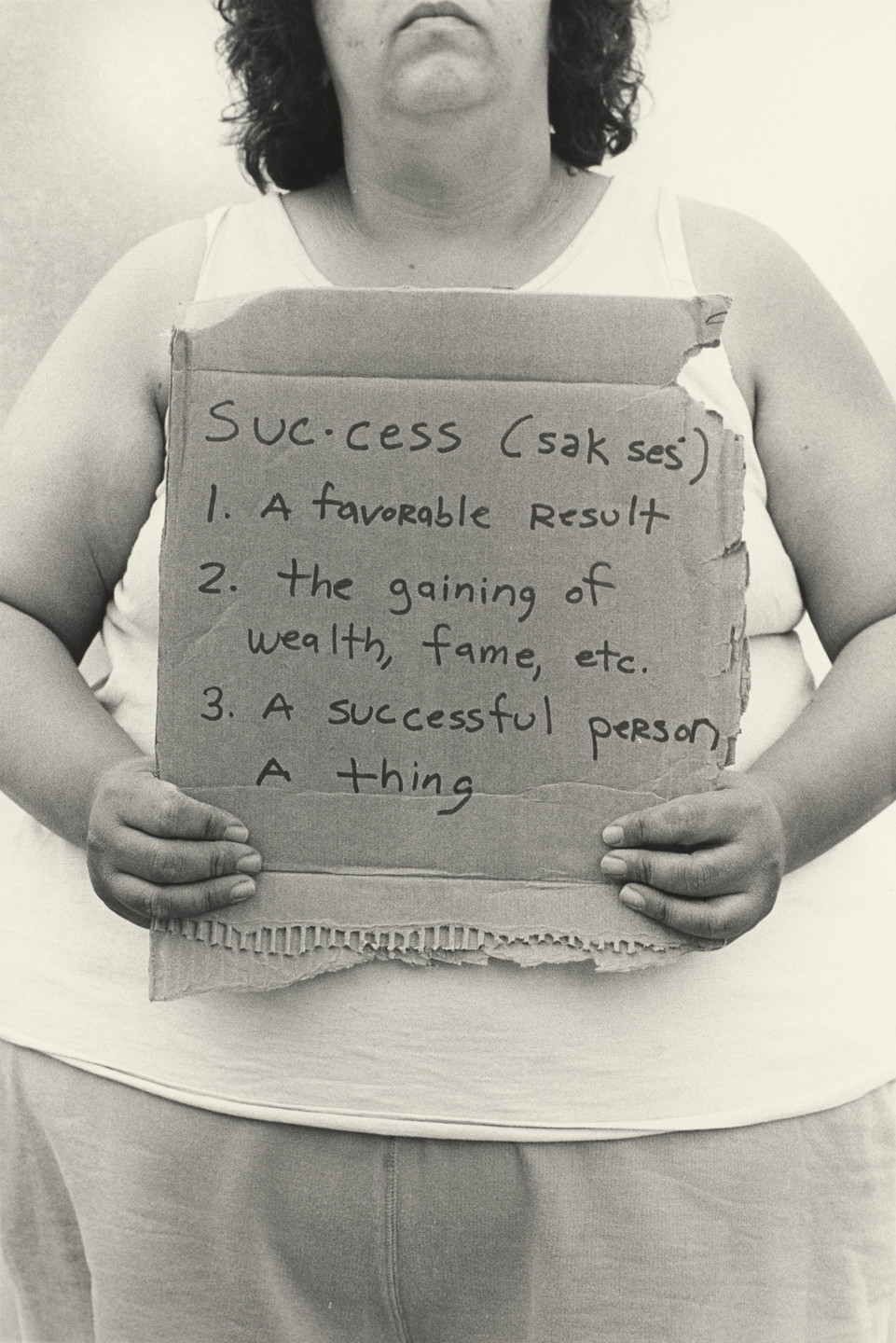Laura Aguilar. Access + Opportunity = Success. 1993