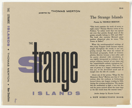 Book cover for "The Strange Islands" by Thomas Merton