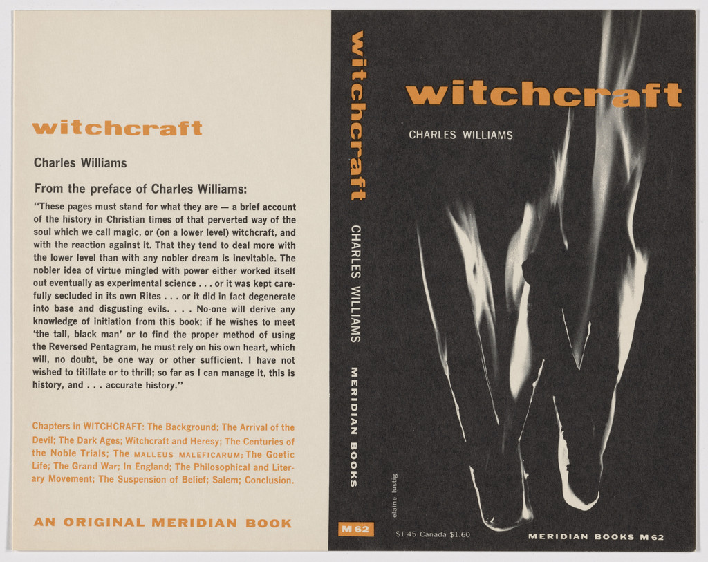 Book cover for "Witchcraft" by Charles Williams