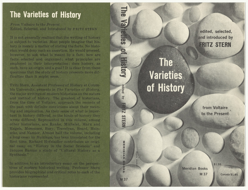 Book cover for "The Varieties of History" edited by Fritz Stern