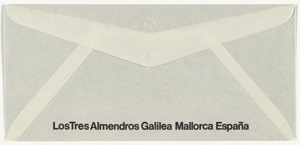 Los Tres Almendros Galilea Mallorca España stationery envelope