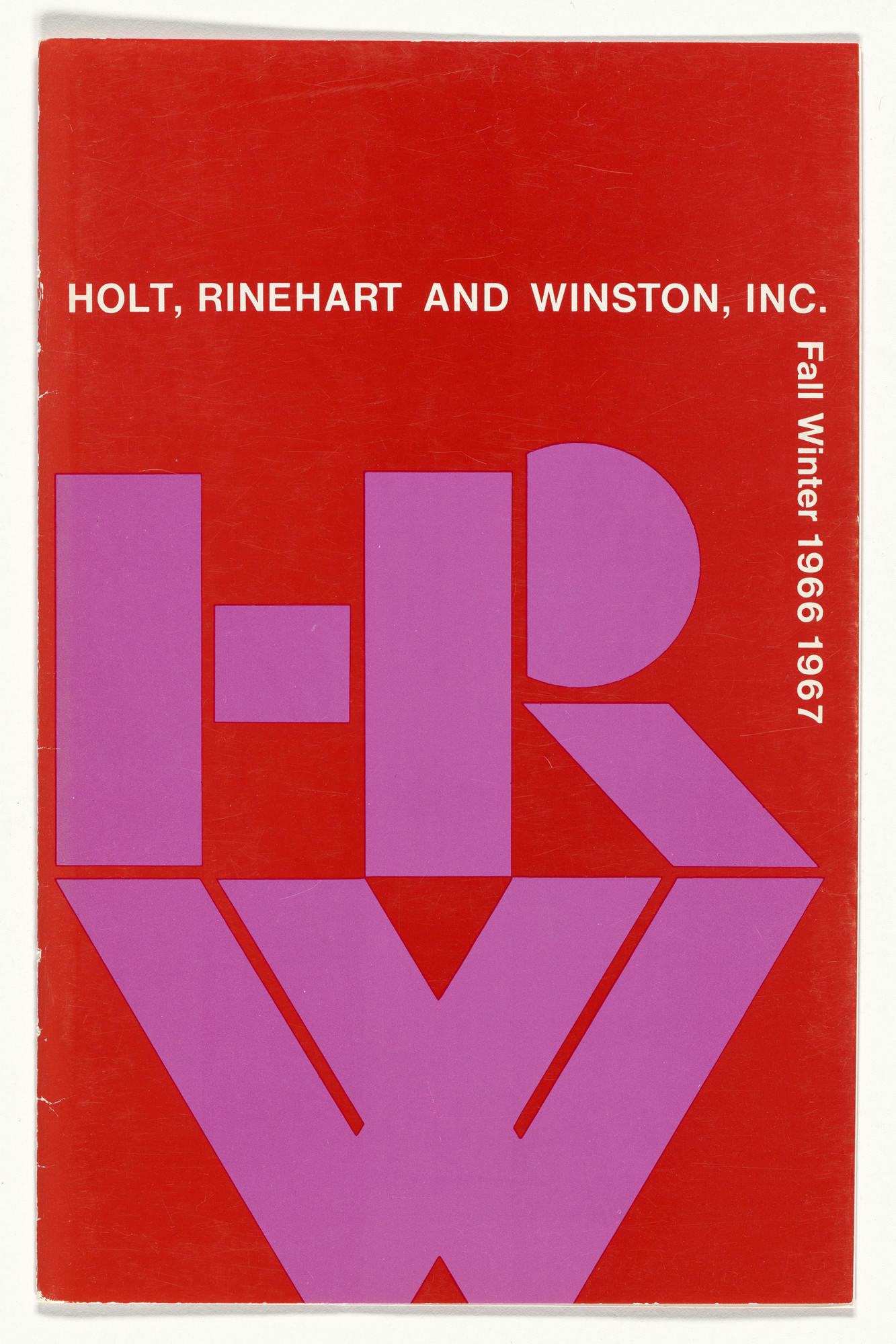 Elaine Lustig Cohen. Covers for Holt, Rinehart and Winston booklists