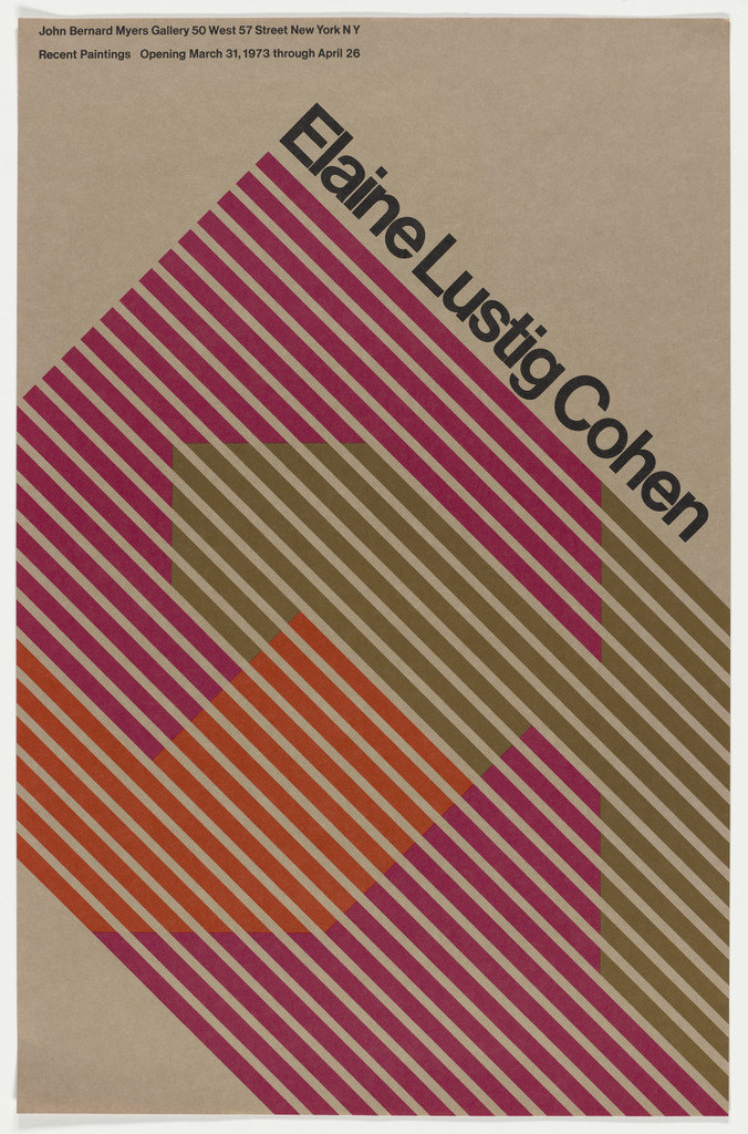 Poster for an exhibition at John Bernard Myers Gallery